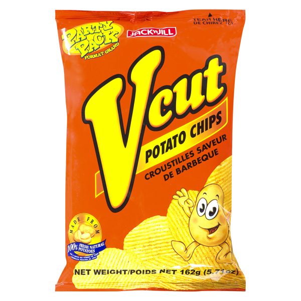 JnJ VCut Potato Chips BBQ 18x162g