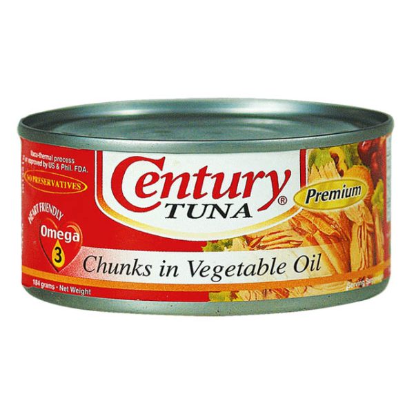 Century Tuna Chunk Vegetable Oil 48x184g