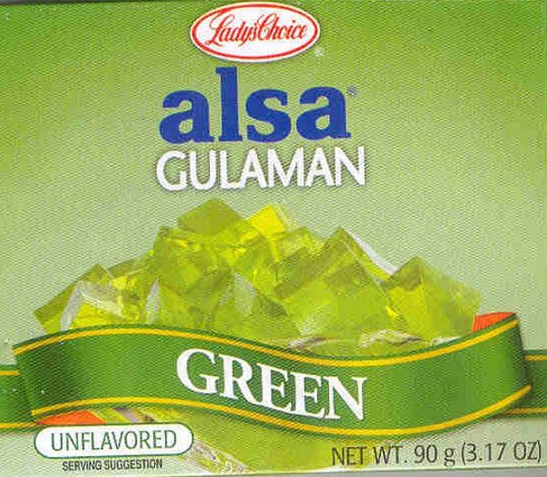 Lady's Choice Alsa Gulaman Green 24x90g