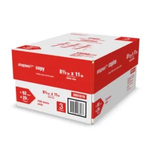 Staples Copy Paper 8-1/2