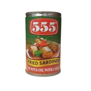 555 Fried Sardines in Soya Oil with Chili