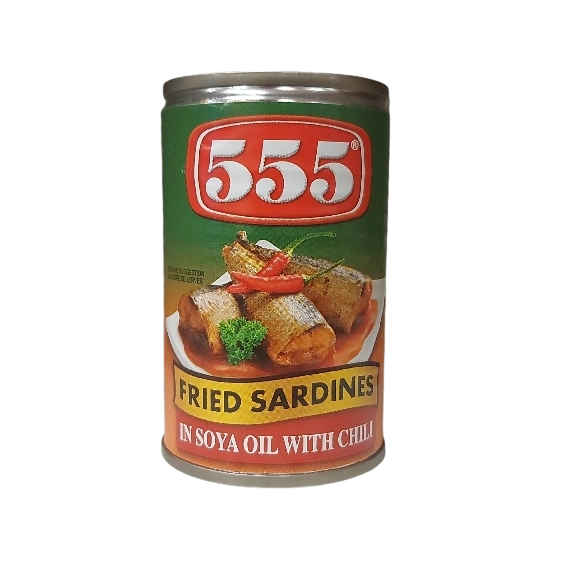 555 Fried Sardines in Soya Oil with Chili