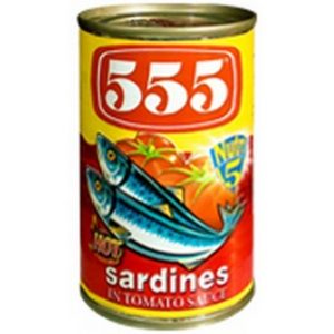 555 Sardines in Tomato Sauce & Chili